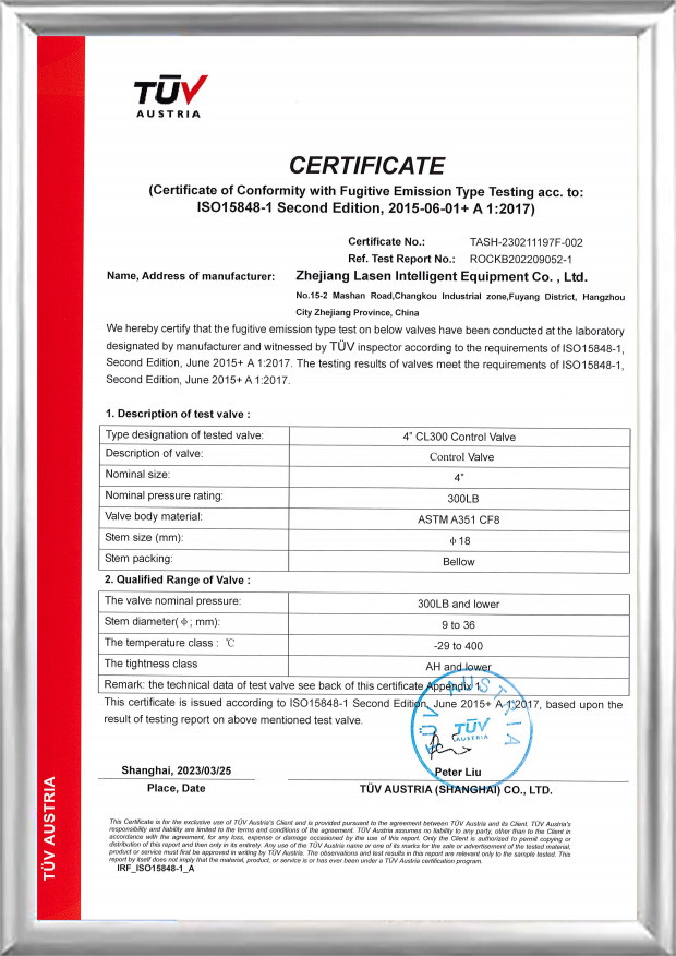 TUV ISO15848-certificaat (4